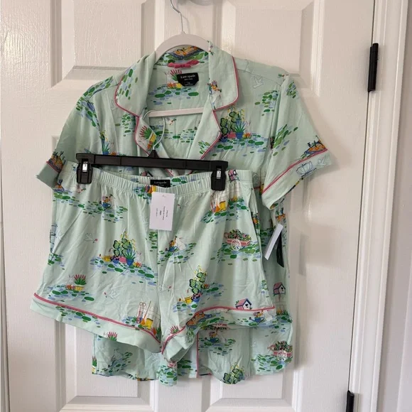 Kate Spade New York® Boxer Short Sleeve PJ Set. - Picture 6 of 10